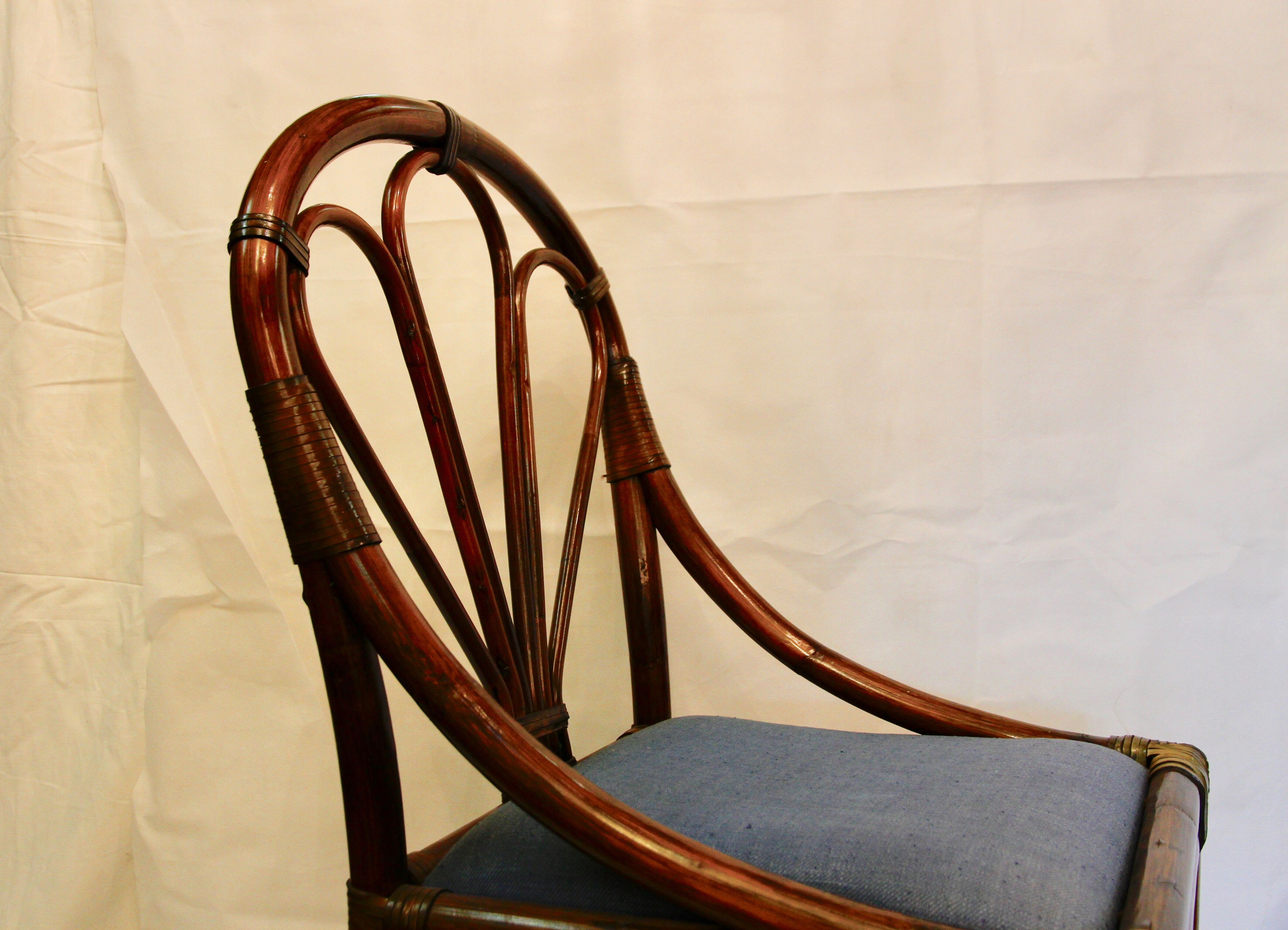 Chaise en rotin, Maugrion, XXe siècle