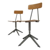 In height adjustable (desk) chair of Biofiz, 1960s