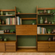 1960s Teak Composable Wall Shelf Library