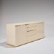 Lacquered Wood and Brass Sideboard, 1970s