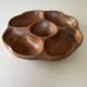 Teak wood aperitif platter