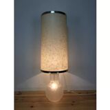 Lampe de sol 1970, 2 feux, verre blanc