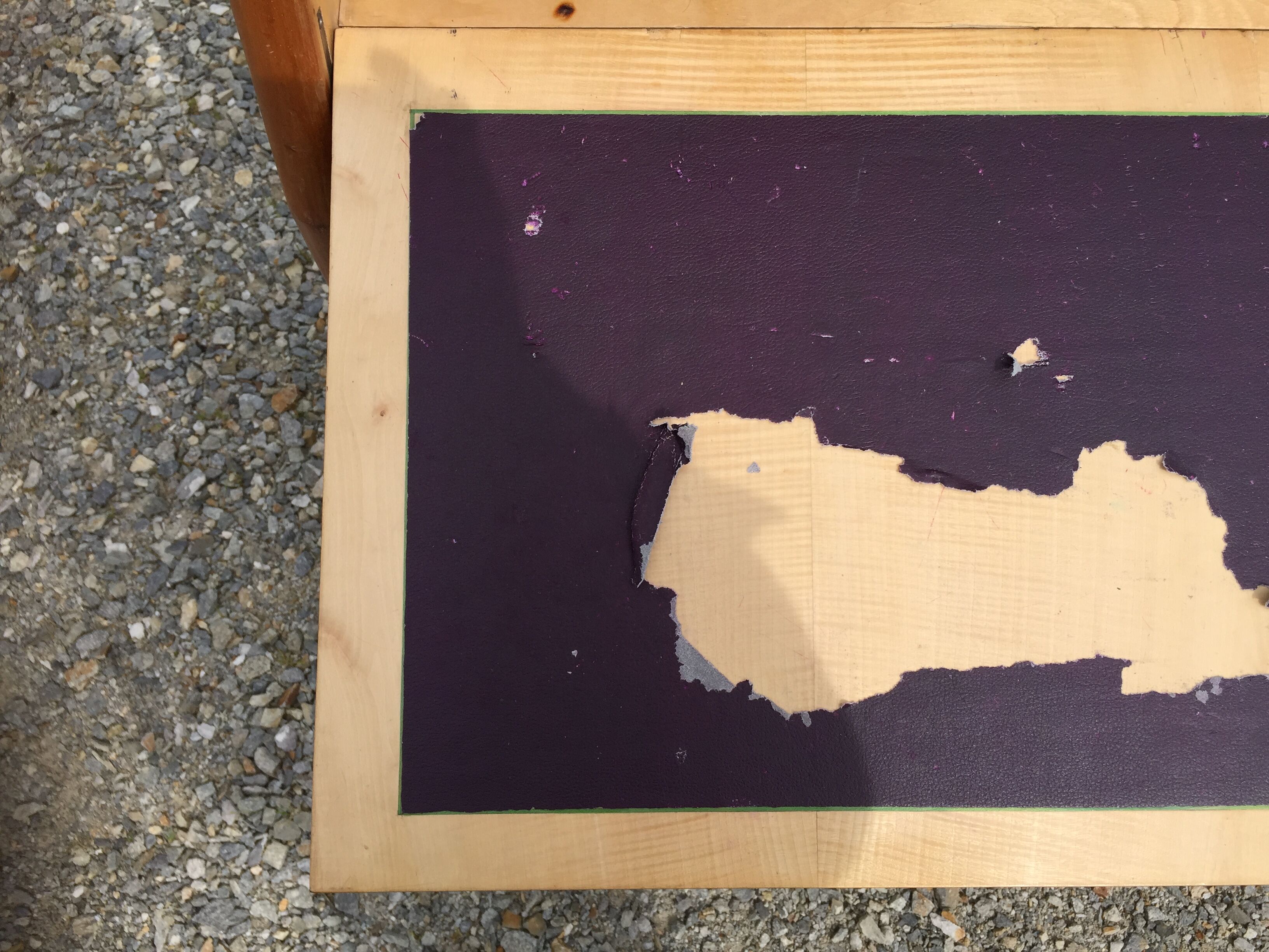 Vintage secretary desk, known as donkey's back, in cherry wood, Italian by Marelli & Fratelli.