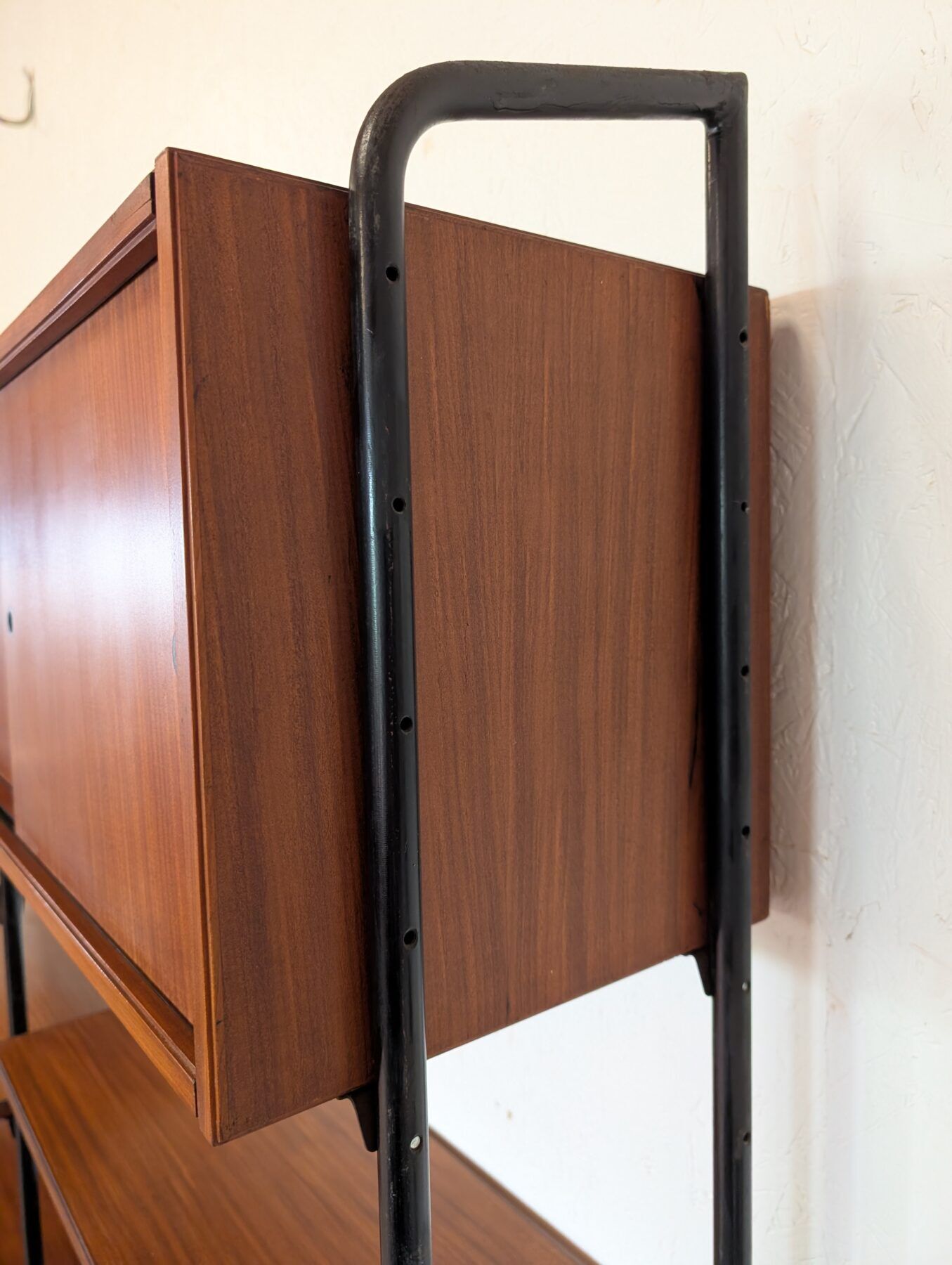 Free-standing teak bookshelf, Italy, 1960s