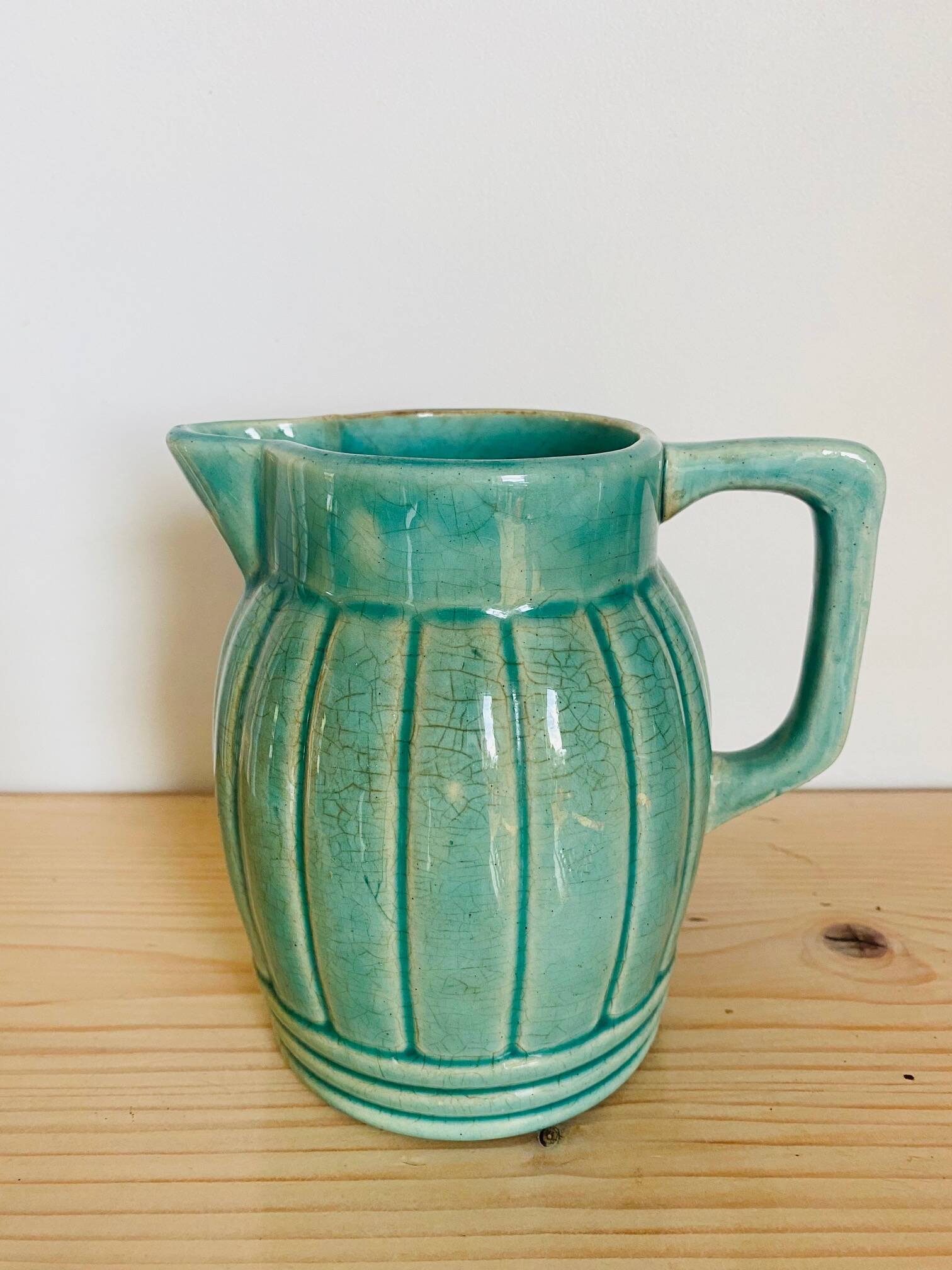 Old green pitcher Orchies No. 3