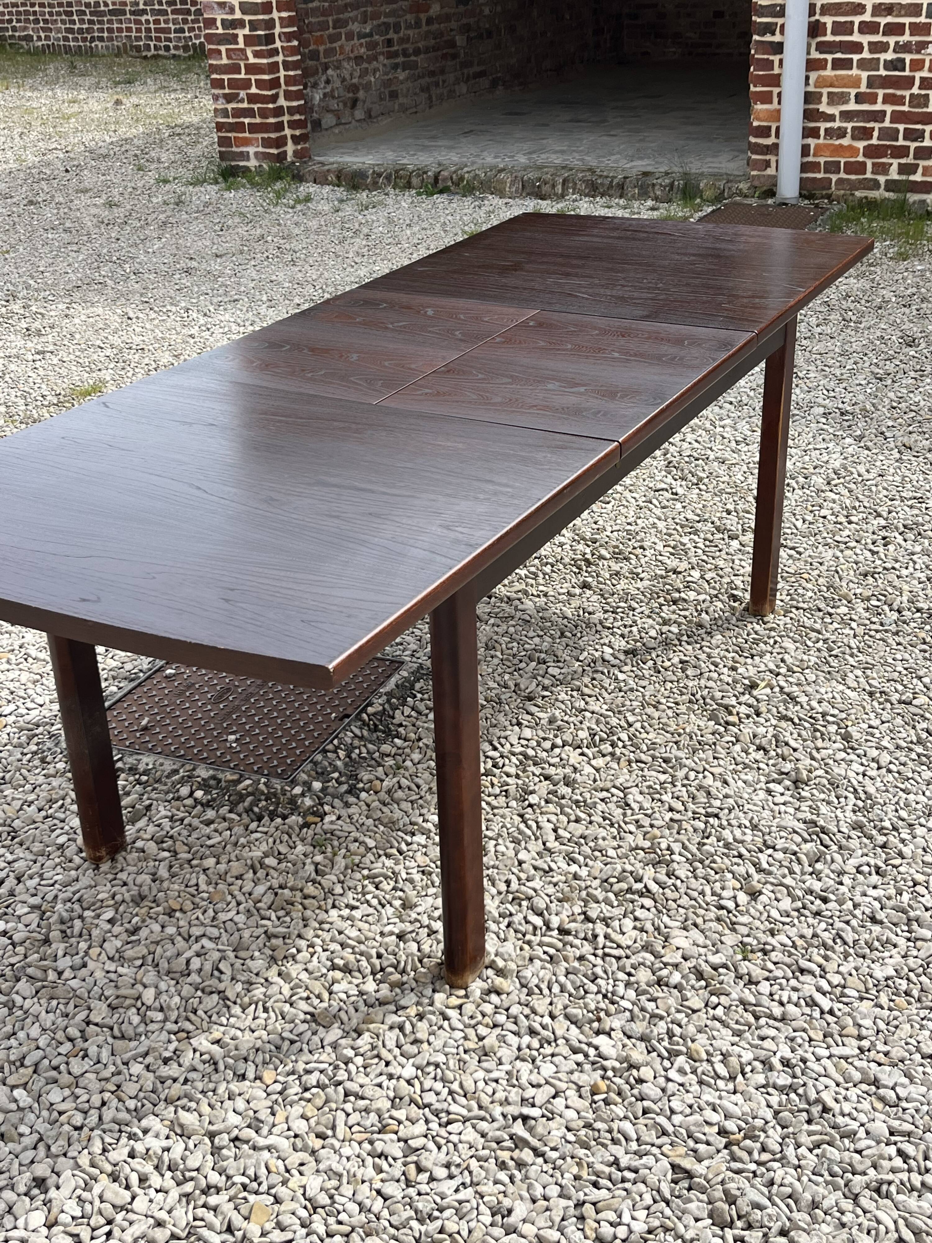 Scandinavian extendable teak table