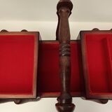 Table worker in wood and fabric