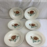 6 old Digoin soup plates