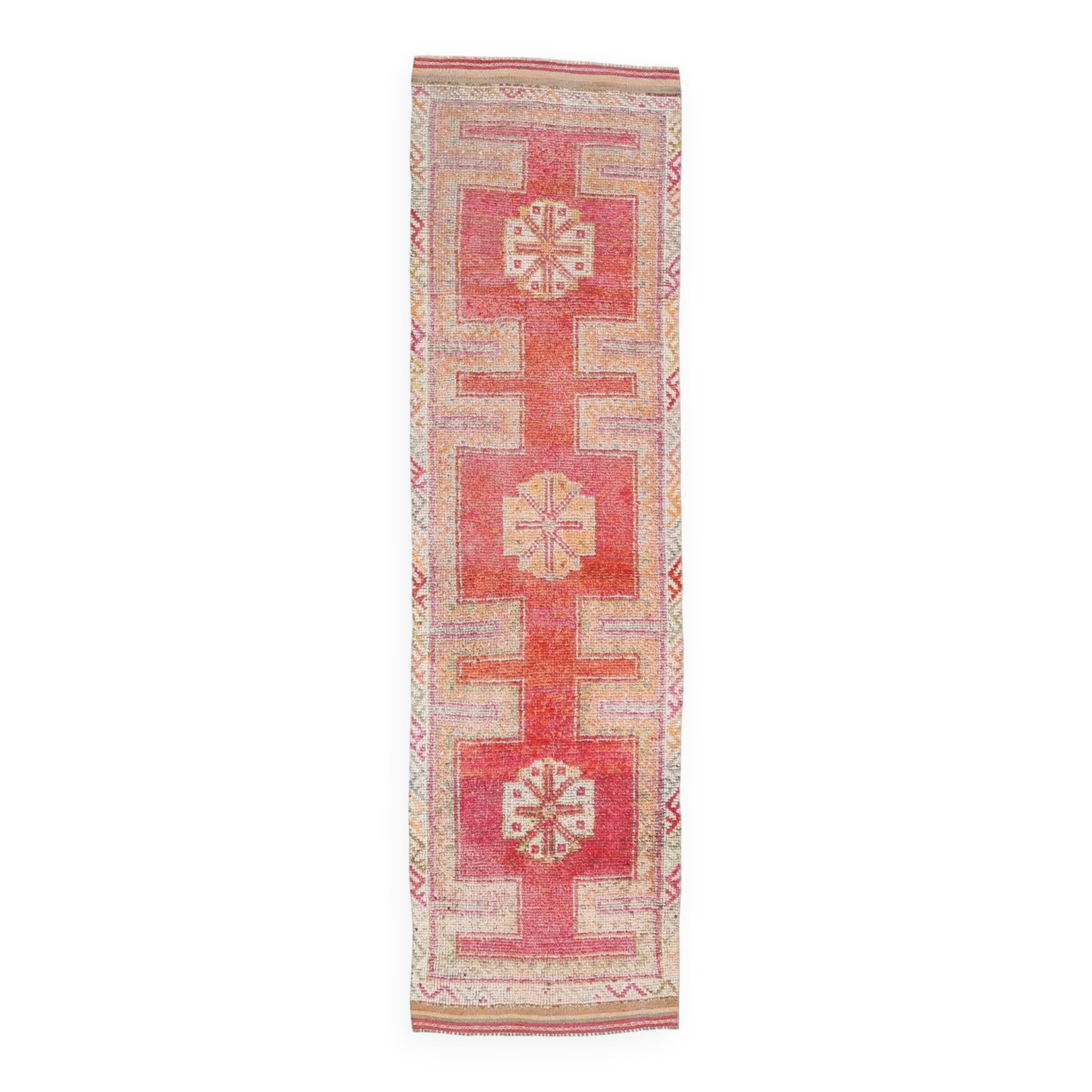 Turkish Vintage Runner Rug, 97x353 Cm