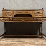 Renaissance style desk in solid oak circa 1850