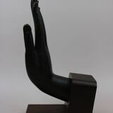 Buddha hand statue bookend