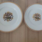 Set of two serving plates from Creil and Montereau