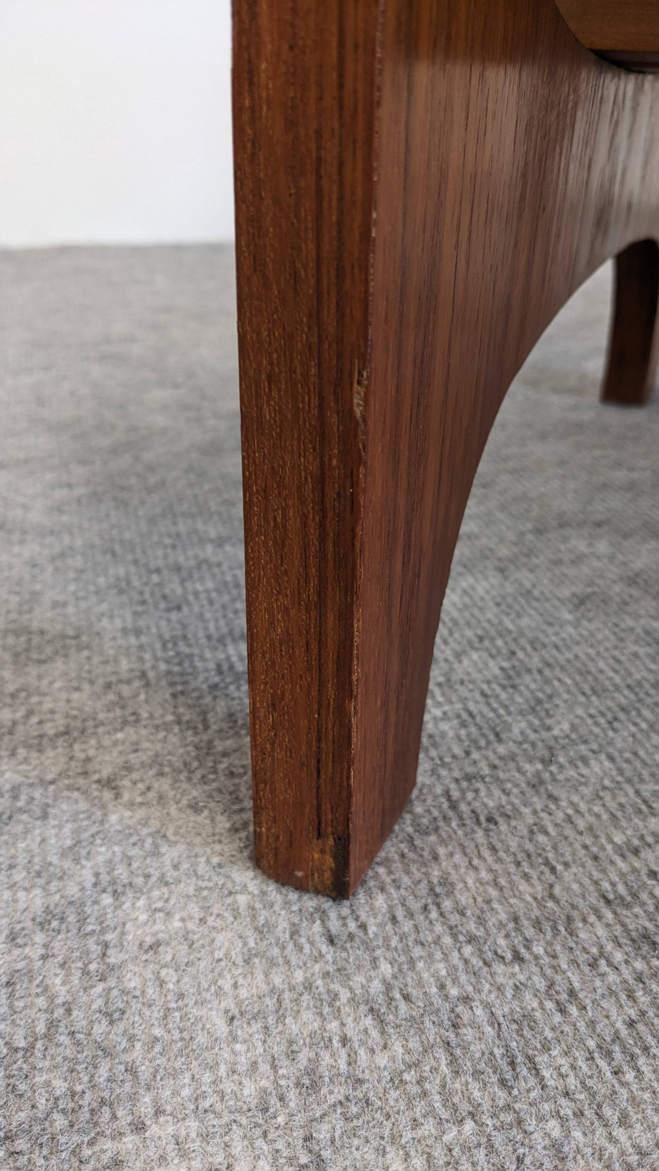 Scandinavian teak coffee table with magazine rack, Sweden circa 1960.