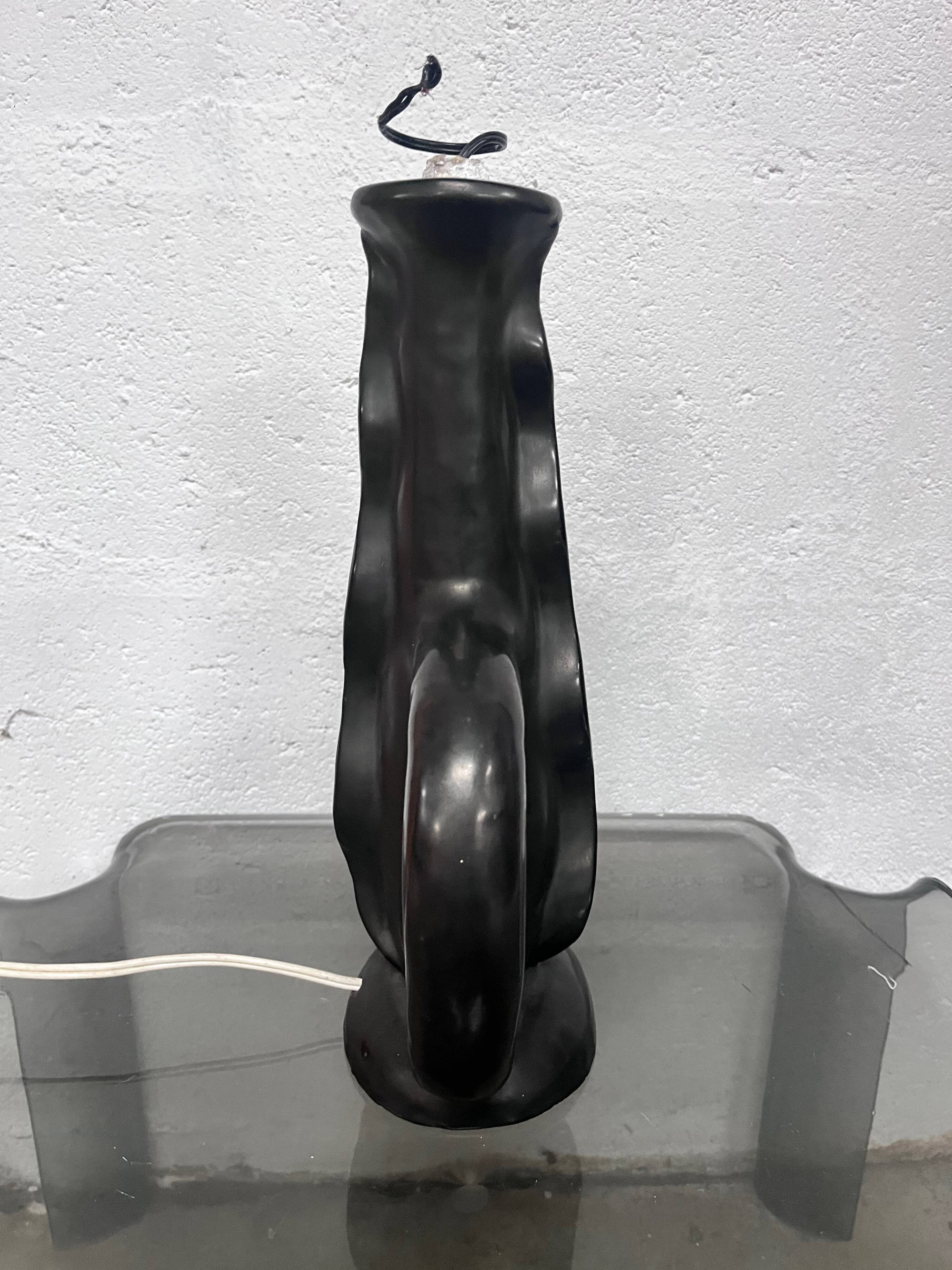 Ceramic lamp base by Gil Agnoloni, 1960