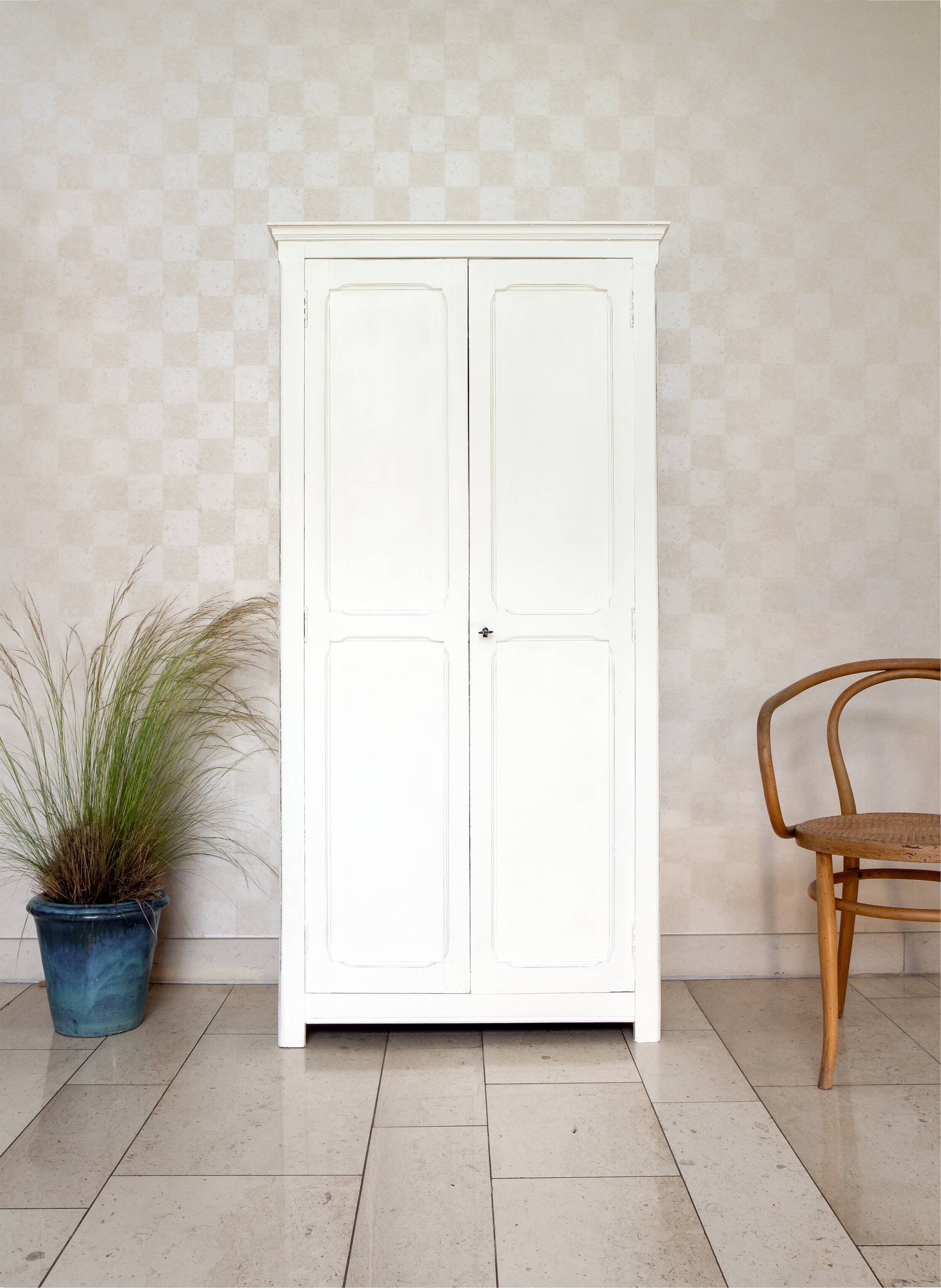 White patinated Parisian wardrobe, year 50
