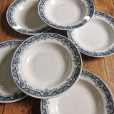 Vintage soup plates from St Amand, Morocco