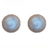 pair of glass wall lights