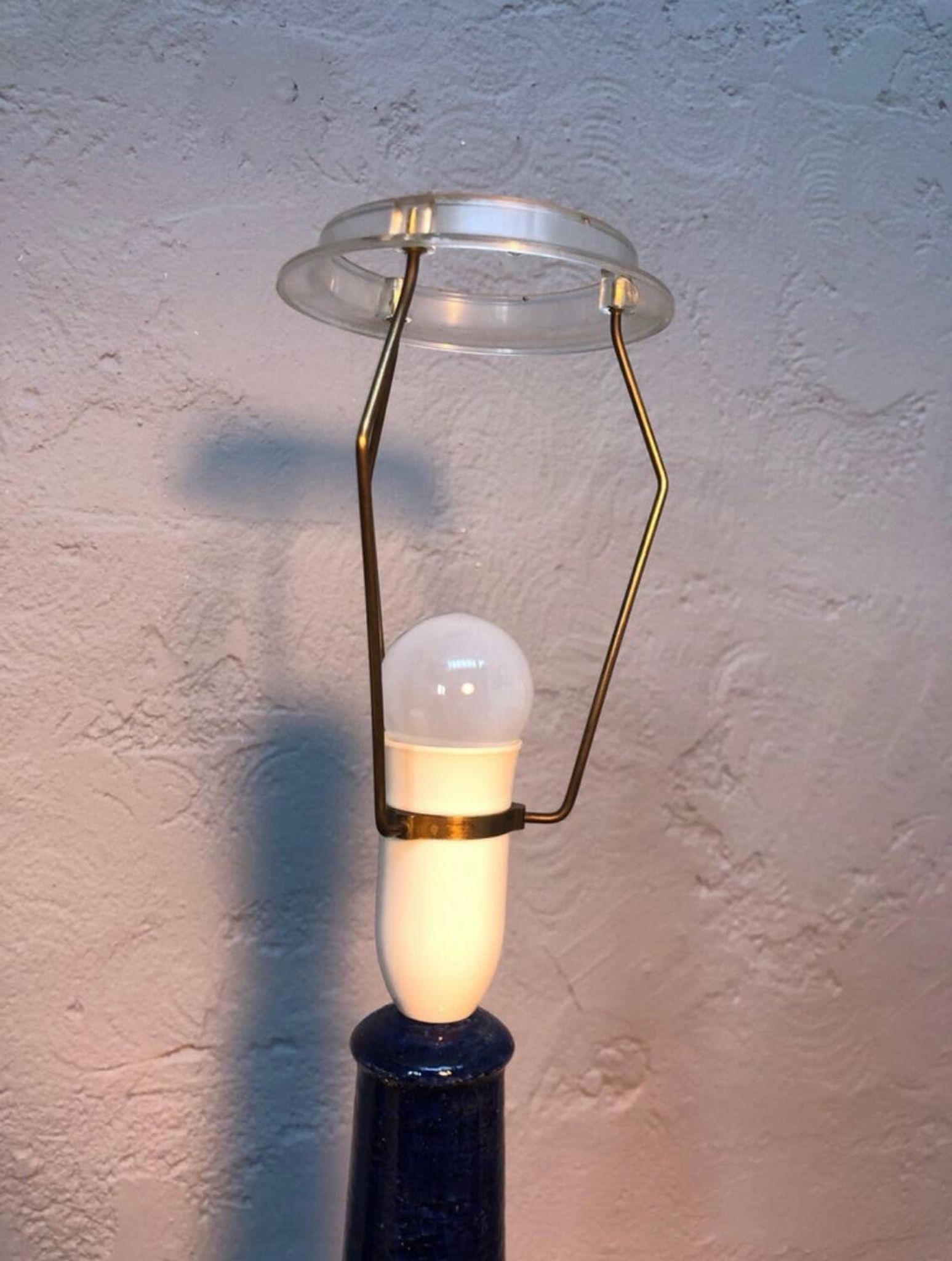 Vintage Pottery Table Lamp by Palshus for Le Klint of Denmark
