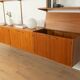 FM Møbler wall unit by Kai Kristiansen, 1960s, teak, restored