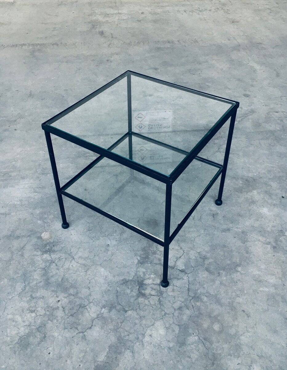Minimalist Design Two-Tier Low Side Table, Belgium, 1960s