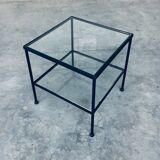 Minimalist Design Two-Tier Low Side Table, Belgium, 1960s
