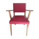 Armchair with arms armrests red 1950s