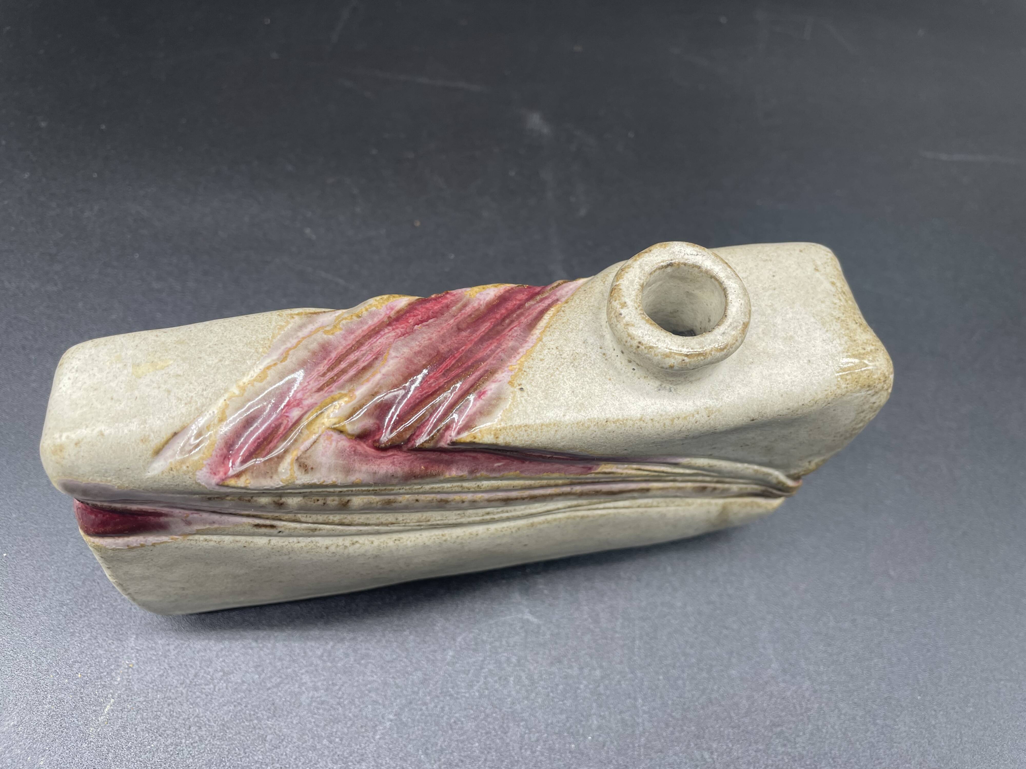 Modernist stoneware vase signed – Studio work from around 1930–1950