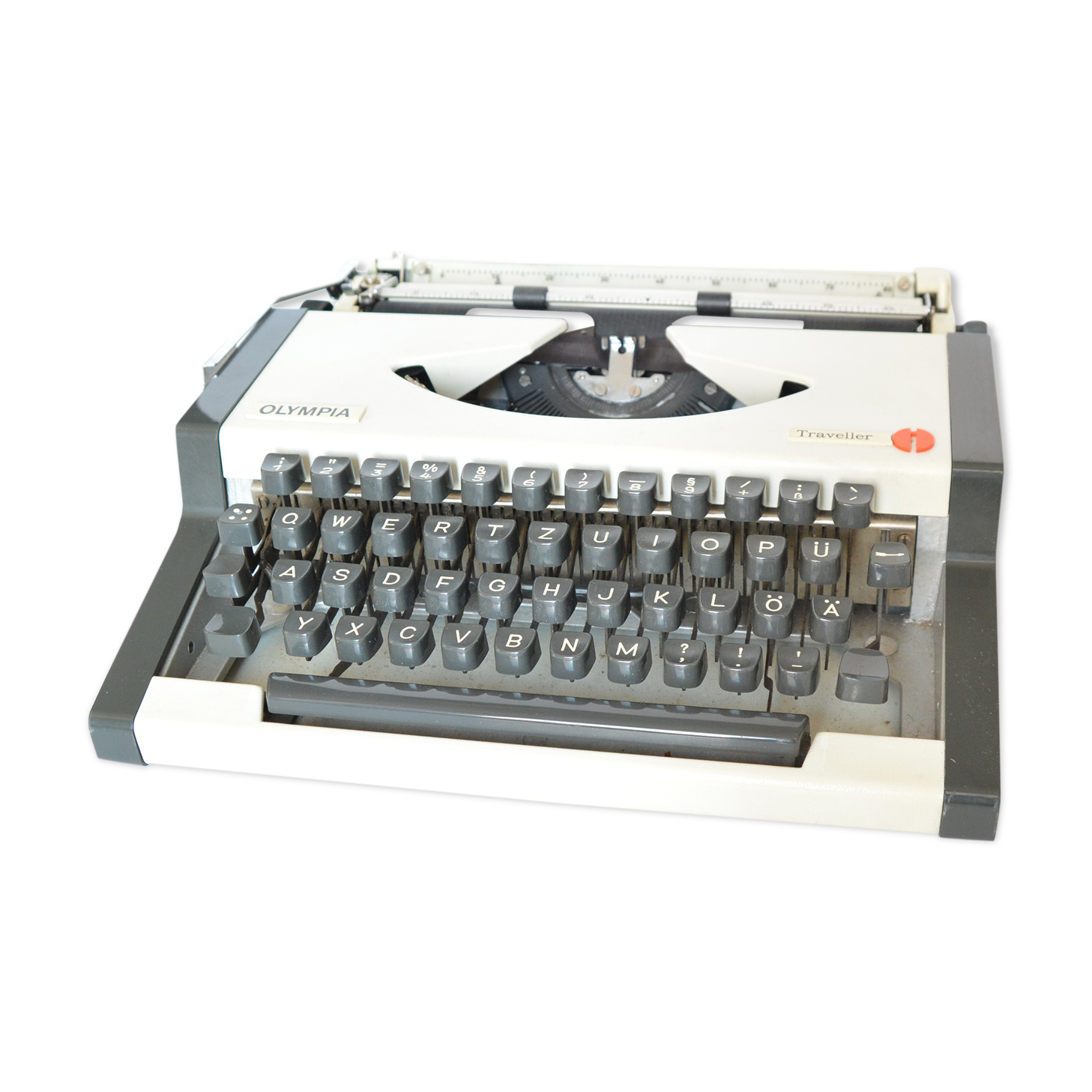 Typewriter AEG Olympia Traveler S, Germany 70s