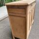 Vintage Parisian Art Deco sideboard renovated in wood 1945
