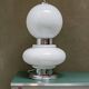 Lampe de table en verre de Murano sculptural Pop, Carlo Nason pour Mazzega, opaline