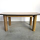 Vintage burl wood dining table, 1980s