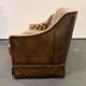 Vintage 2 seater leather chesterfield sofa