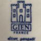 Gien square plate model peonies