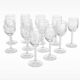 12 verres à liqueur en cristal 1950