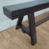 Solid oak farmhouse bench