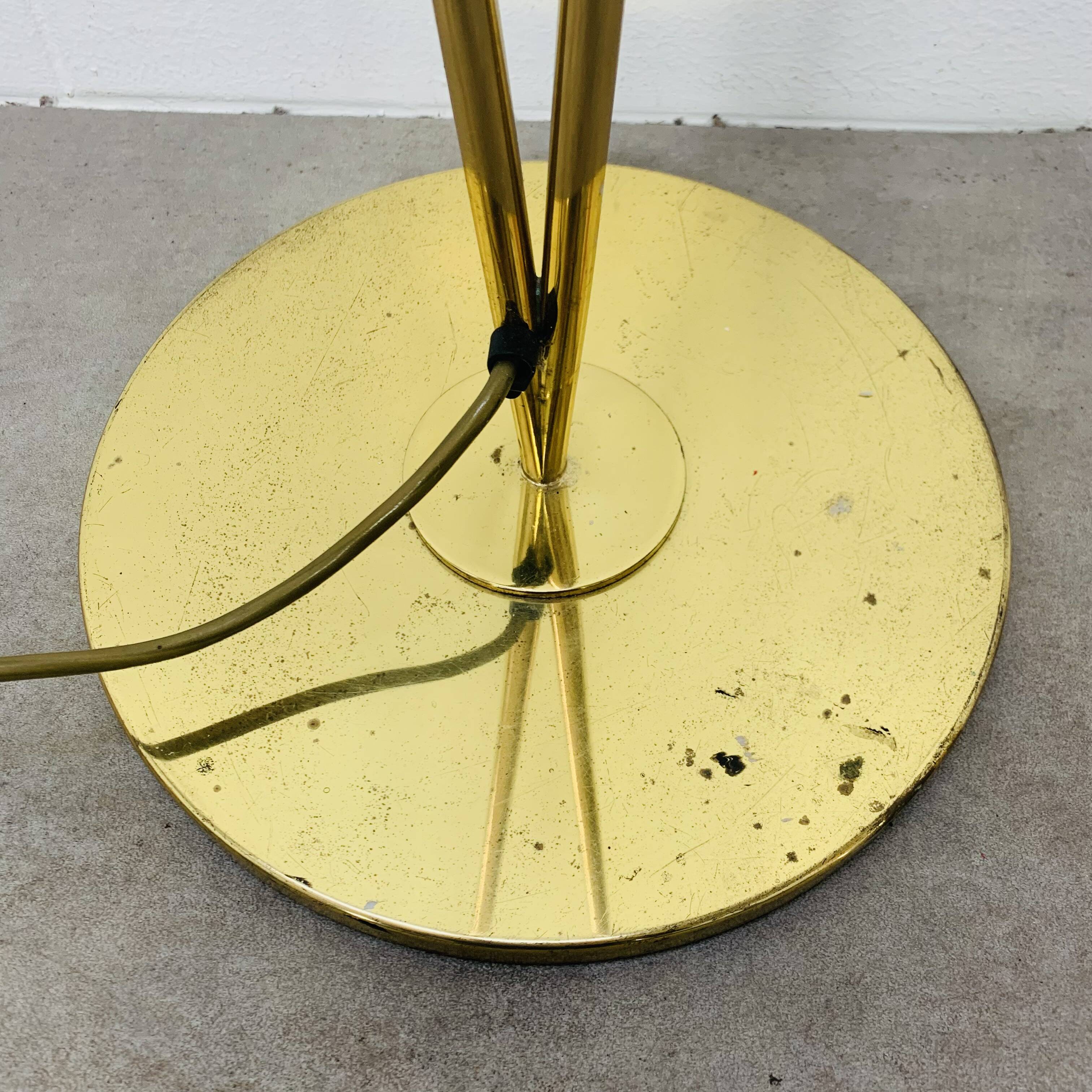 Victory Floor Lamp by Studio Artoff, Gold Brass, 1980s