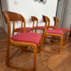 Série de 6 chaises traîneau Baumann vintage