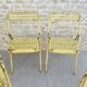 4 folding chairs in Plichaise metal from the Souvignet brand, 60s