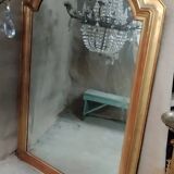 Gilded wood and pastiglia mirror, mid-19th century