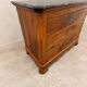 French Louis-Philippe style commode in walnut burl.