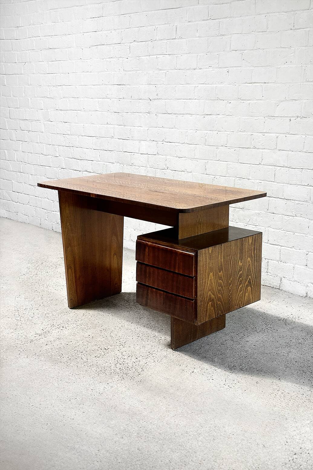 Vintage Writing Desk by Bohumil Landsman, 1970s