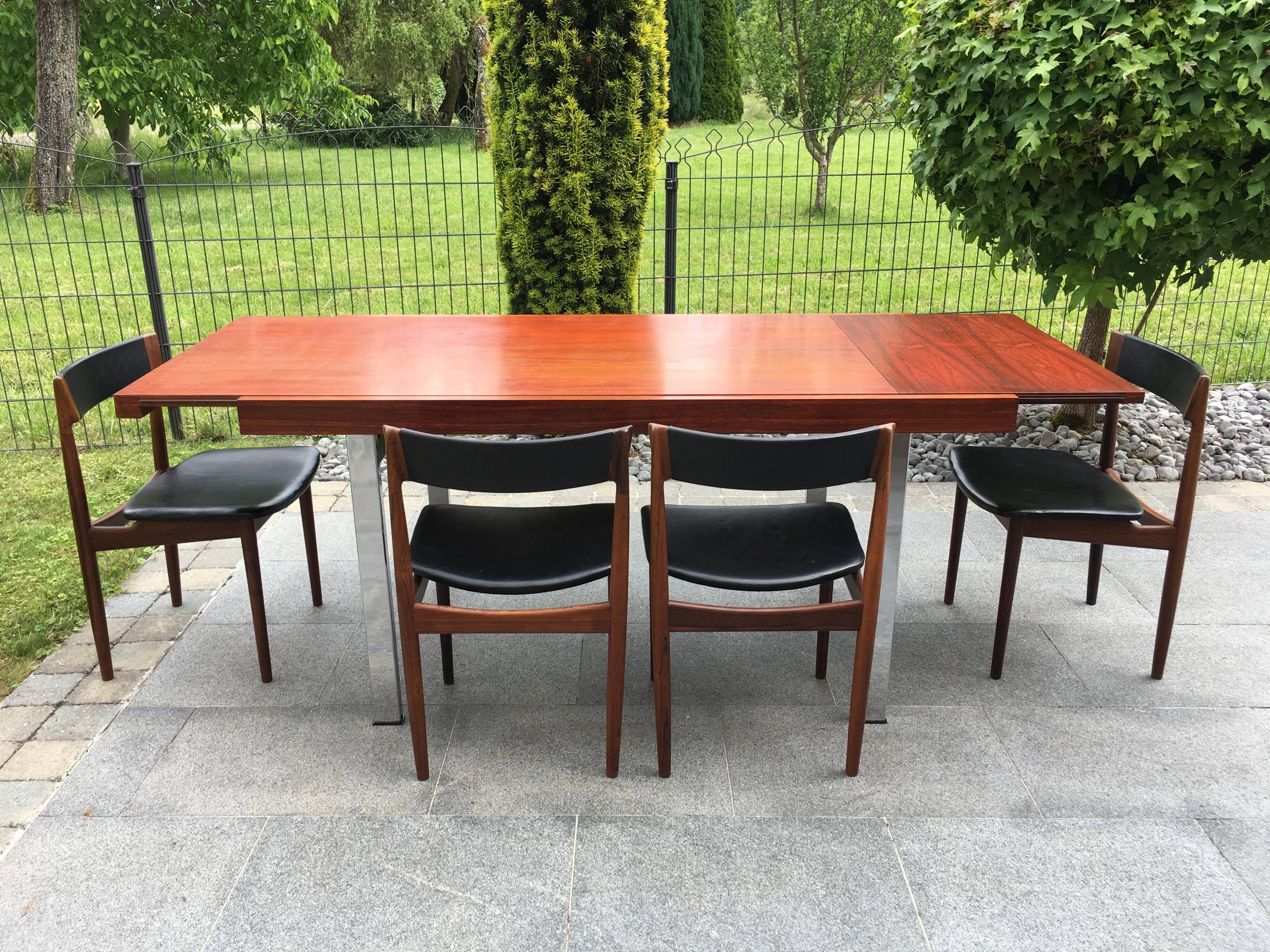 60s rosewood dining table