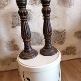 Pair of wooden candlesticks