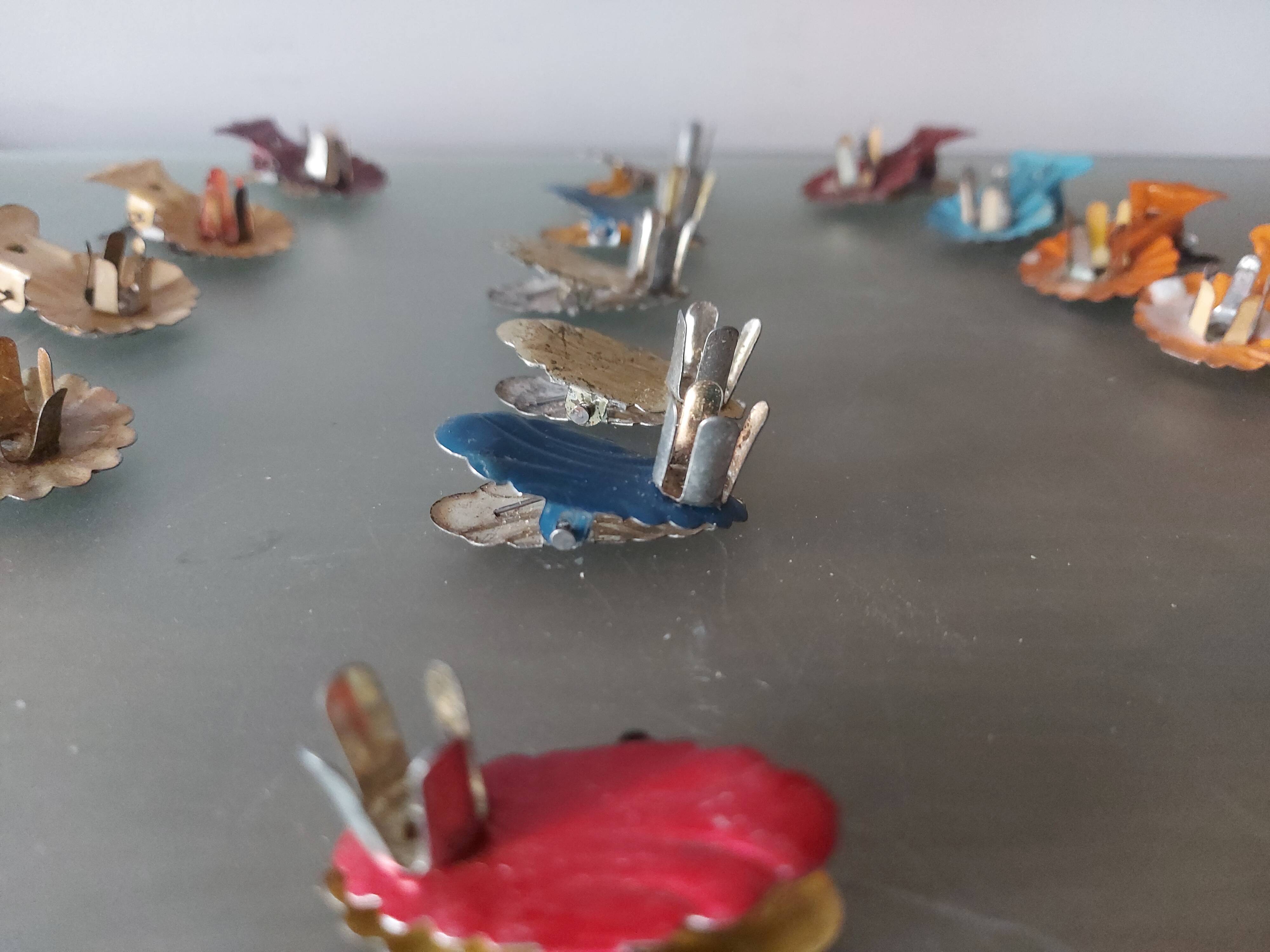 15 vintage clip-on candle holders