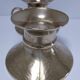 Pair of vintage solid brass hand candlesticks
