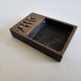 Cendrier en bronze attribué a Jacques Lauterbach Plante vintage des années