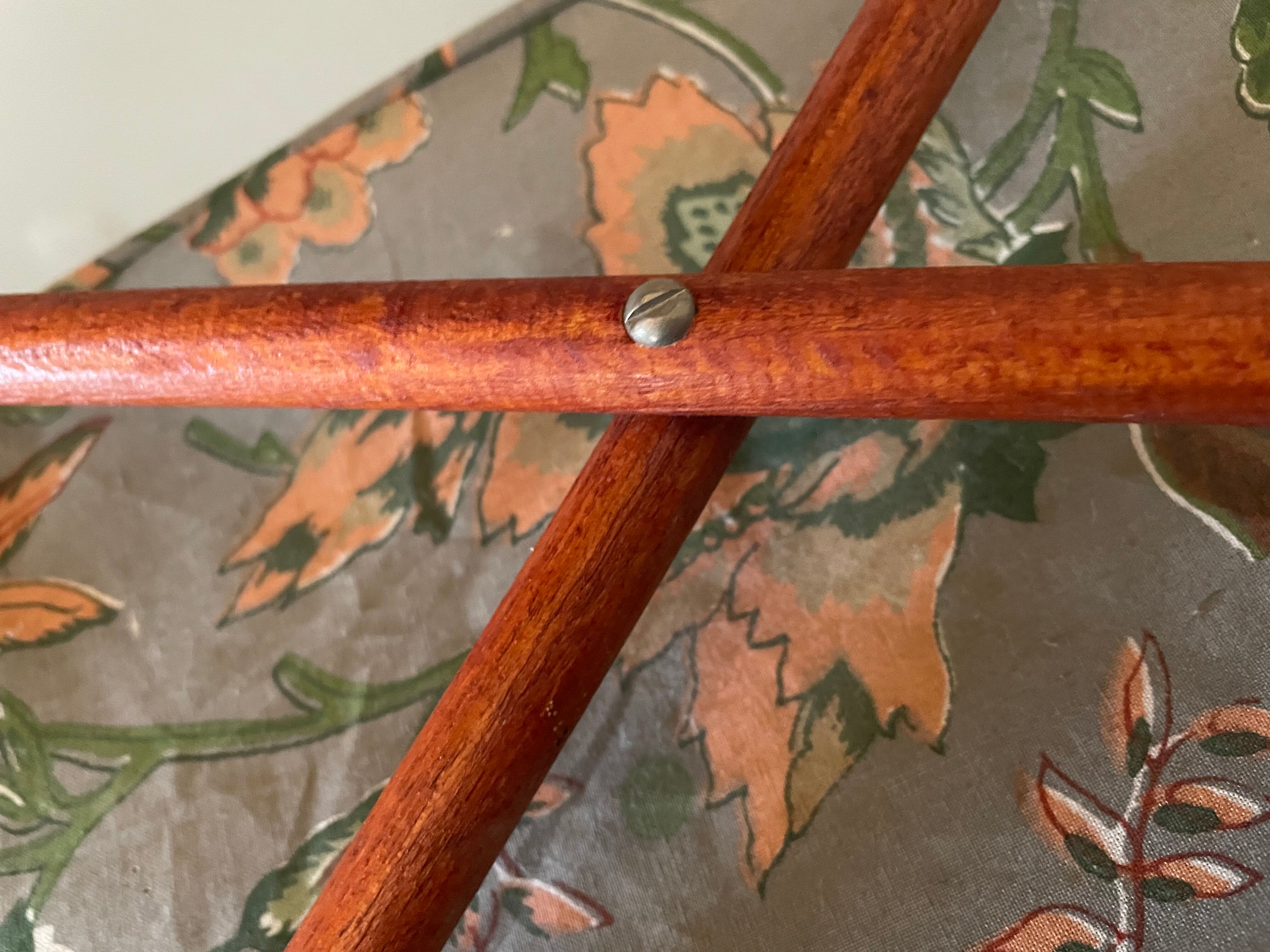 Wood and fabric magazine holders