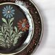 Hollow dish flower decoration alsatian pottery Sigried