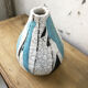 Artisan cracked earth vase