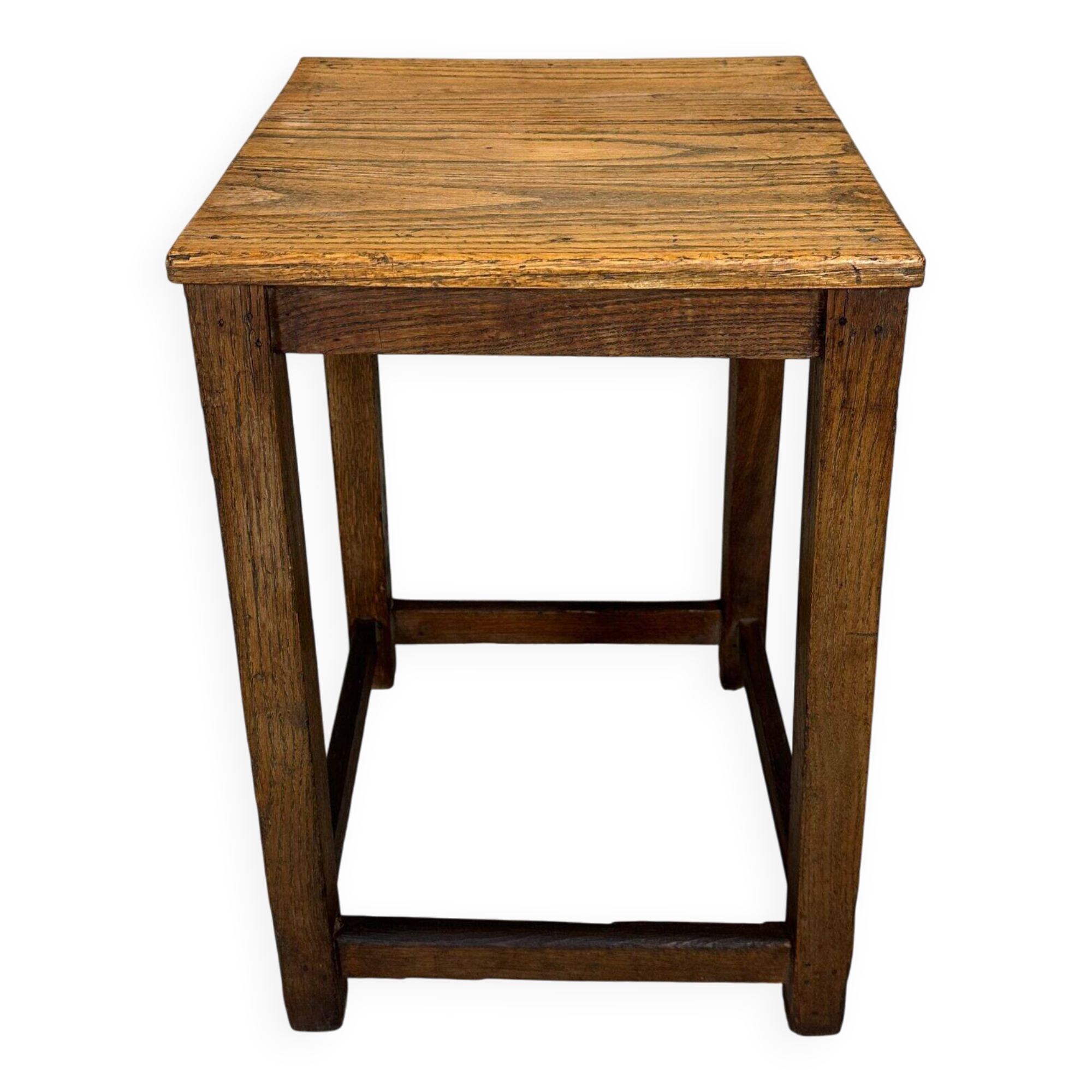 Brutalist side or plant table – oak